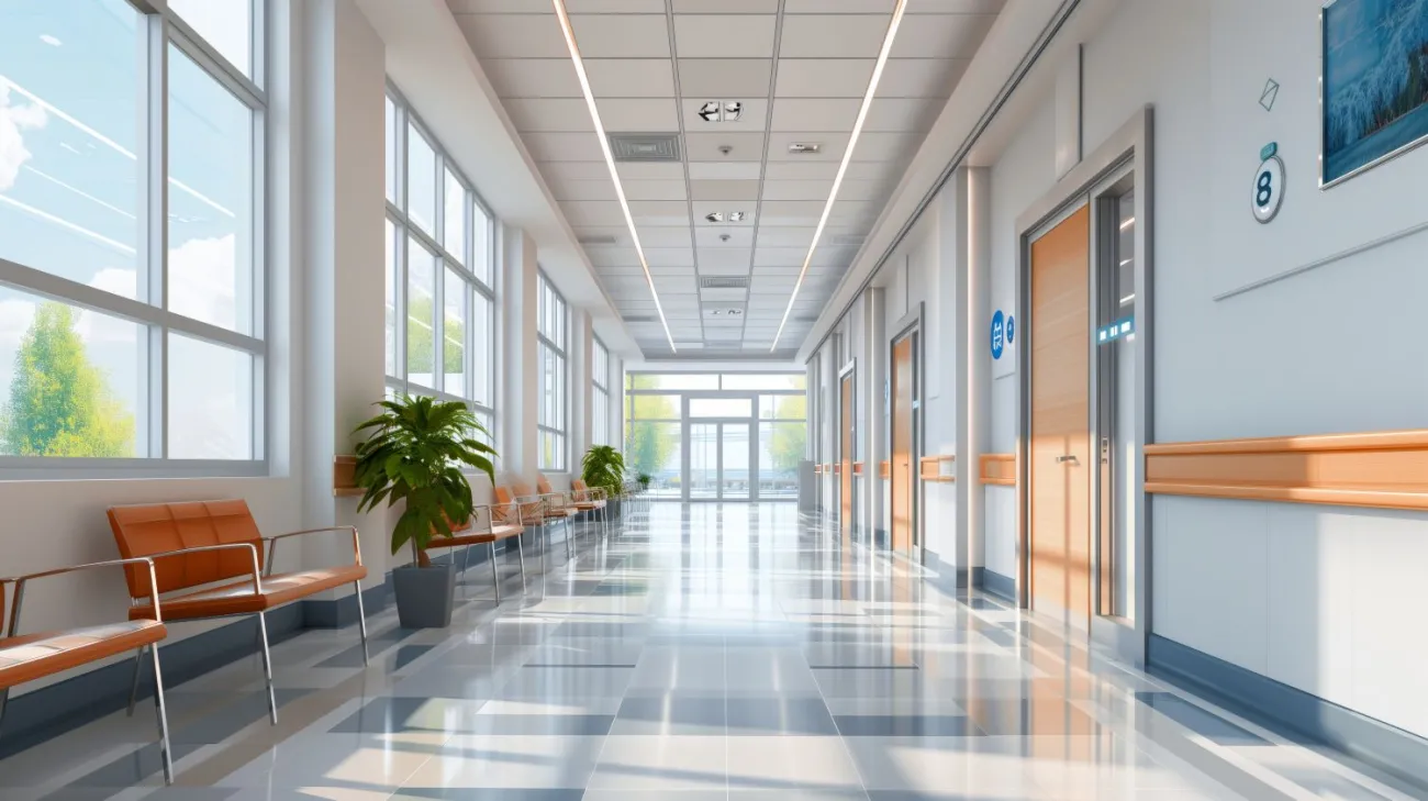 empty hospital hallway