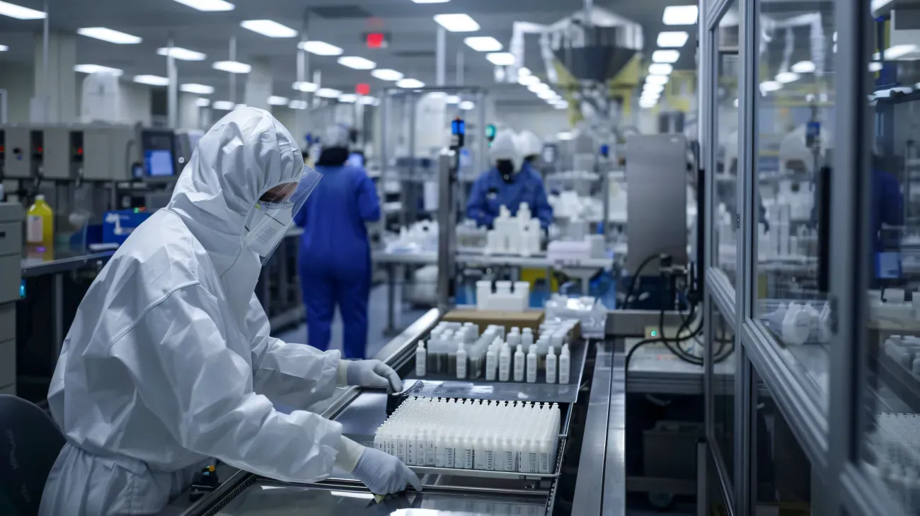 Scientists working in lab