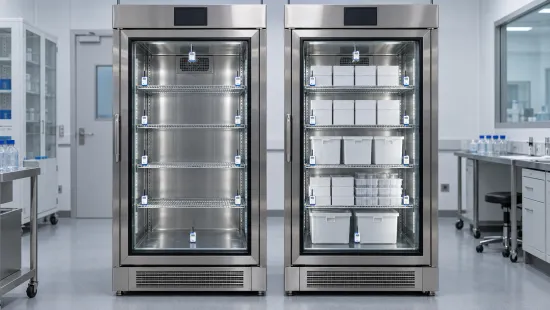 Loaded vs non loaded fridge 